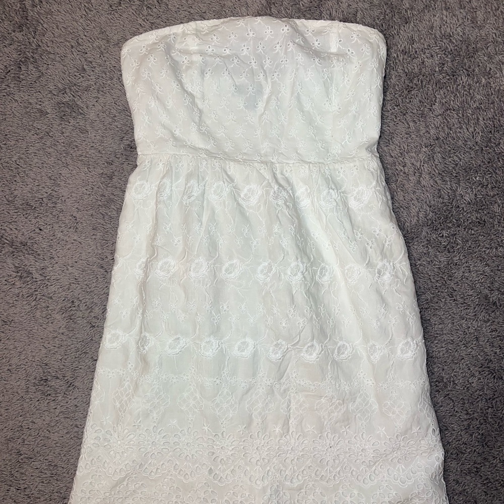 White Eyelet Dress